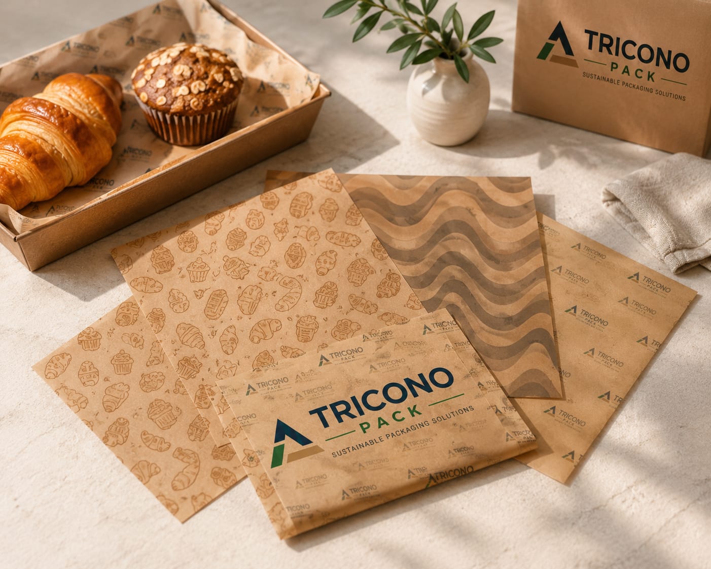 Food Grade Tray Liners, Food Wrapping Papers & Butter Papers
